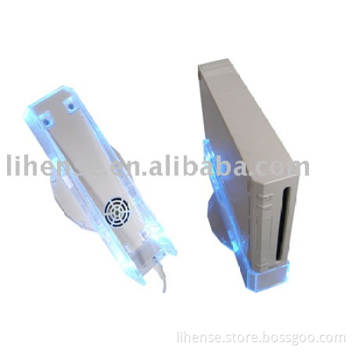 Blue Light Stand & Cooling Fan for Wii
